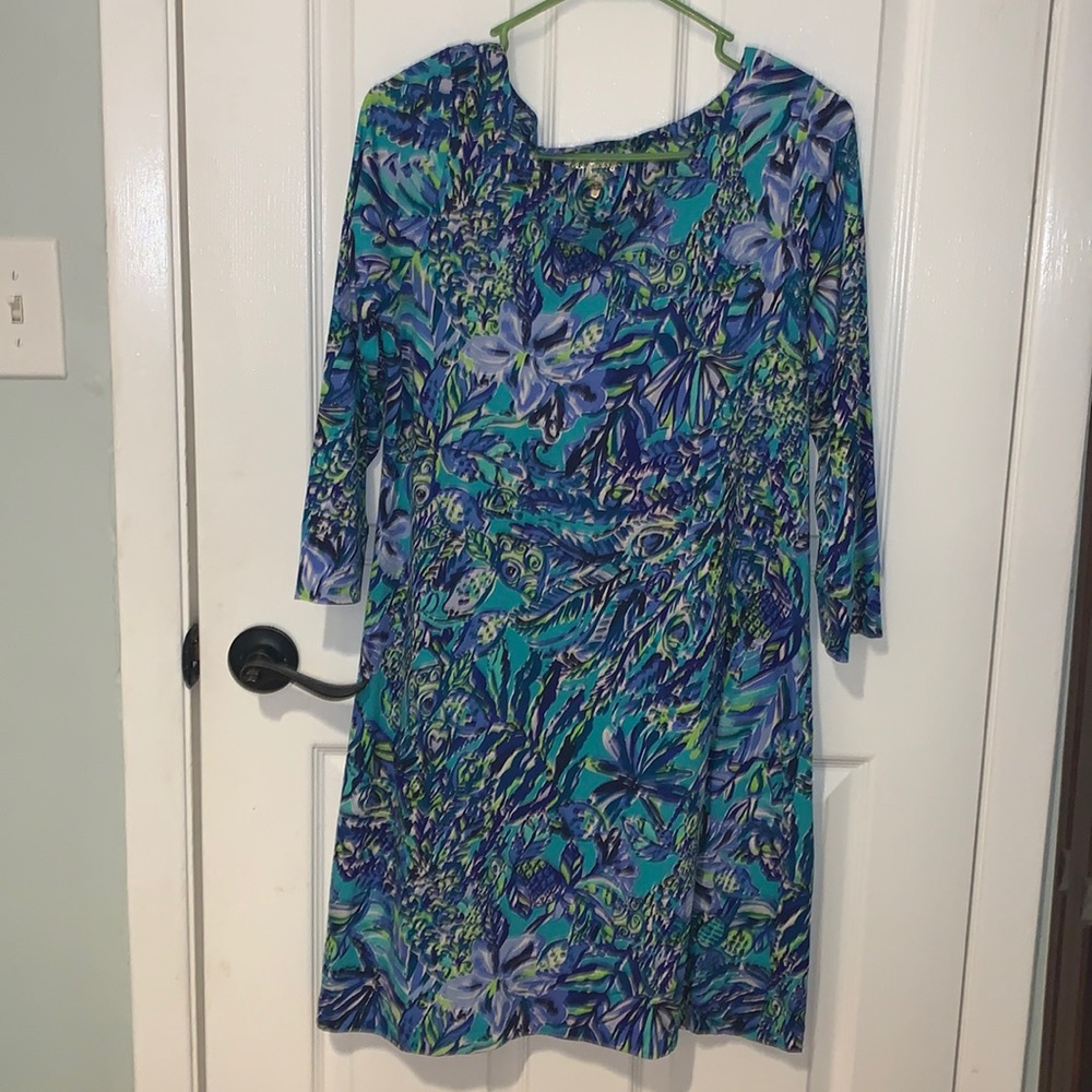 Lilly Pulitzer large cotton dress EUC
